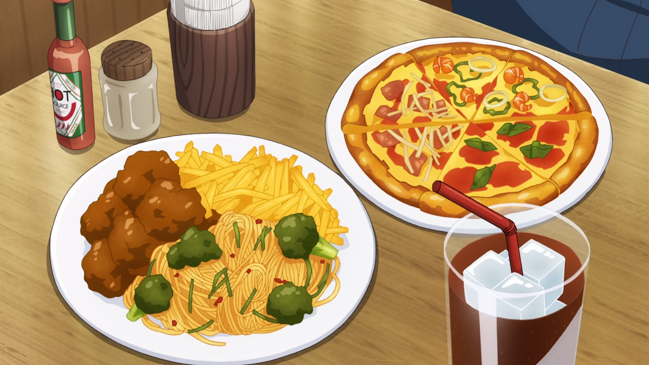 saekano #anime #food #anime food #food in anime #pizza TASTY @good-anime- food