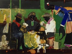 magictransistor:Romare Bearden. Card Players. 1982.