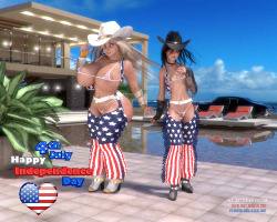 supertitoblog:  rivaliant:    Because I have Yet to do a Render celebrating the 4th of July,  here is part onewanted to do the most “ ‘Merica as FUCK” render as I possibly could to make to make up for this factI’m sure I could had done more,