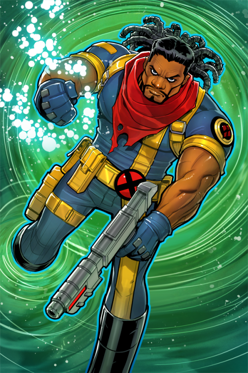 dna-1:‪My BISHOP trading card artwork from Fleer Ultra X-Men ‘18 which is out in the wild NOW!