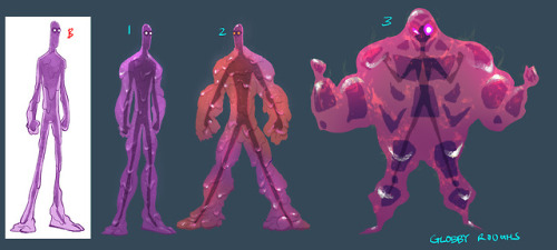 I was lucky enough to do some early designs for Globby for the Big Hero 6 Series. These were pretty 