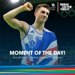 maxwhitlocksupporters:  Team GB chose Max’s double gold as their ‘moment of the day’!