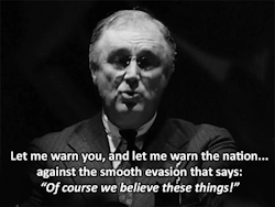 willisninety-six:  President Franklin D. Roosevelt speaking in Syracuse at the New York Democratic State Convention in 1936. FDR’s satirical rebuke against Republicans who opposed Social Security and the New Deal during the 1936 election. 80 years later