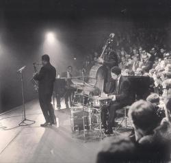 musician-photos:  Wayne Shorter, Herbie Hancock, Ron Carter and Tony Williams in Amsterdam, 1964.