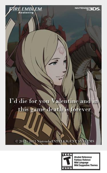 gaisvelt:  professor-tammi:  psikick:  Official Fire Emblem Awakening Valentine’s