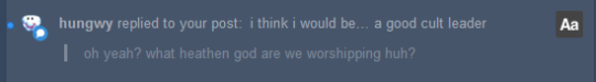 hungwy:  powerfrog:  powerfrog: i think i would be… a good cult leader Bugs B. Bunny  