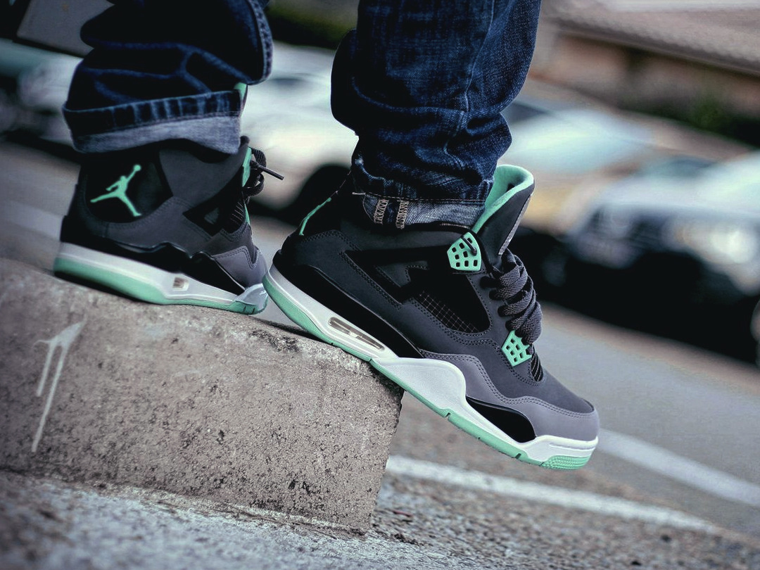 jordan 4 green glow