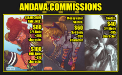 andava:  COMMISSIONS OPEN email address andres.avalos1992@gmail.com