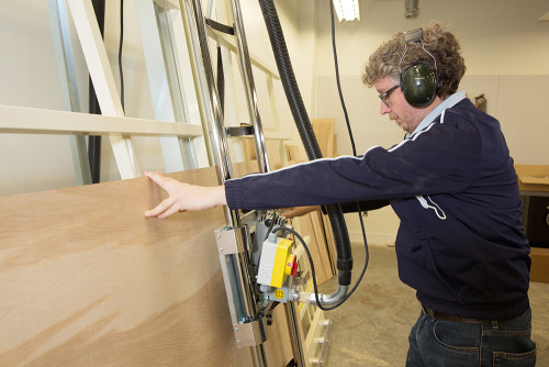 Our exhibition production team is breaking in the workshop at our new conservation and collections r