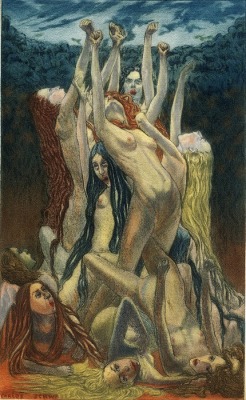 starxgoddess: Illustration for Les Fleurs du Mal by Carlos Schwabe