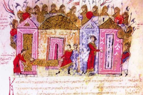 lokavinr: Images of the Varangian Guard as pictured in the Skylitzis Chronicle “The only survi