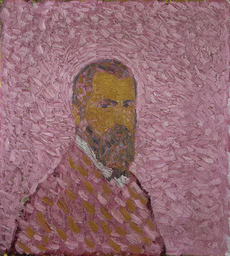 Porn Pics Cuno Amiet.Â Self-Portrait in Rose.Â 1907.