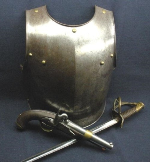 French &ldquo;Pistolet d'arçon modèle 1822 T Bis&rdquo;, Model 1854 Cuirassier Officer&rsquo;s Sword