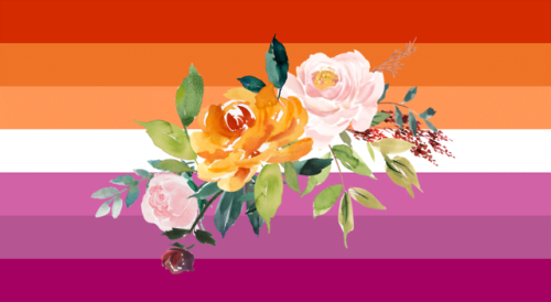 Have some floral lesbian headers! Free to use!