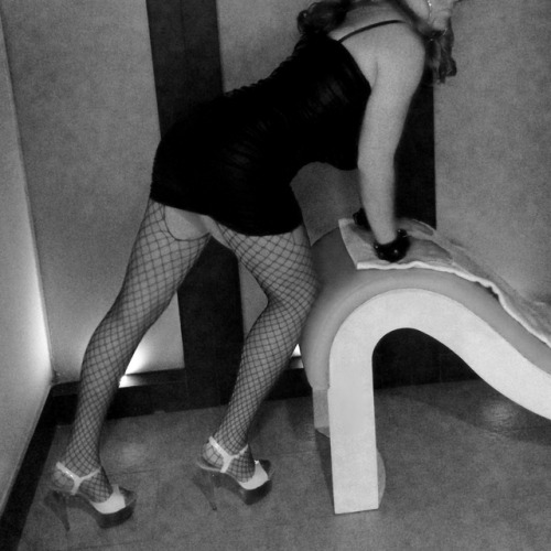 posing for Mistress in my stripper heels &hellip; such a lucky slut