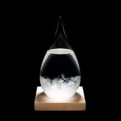 urbnbullshitters:  WTF…..TAKE A LOOK AT THIS WIZARDRY!This is what their website says:StormDrop™ is a modern version of a storm glass, a type of weather forecasting device that responds to changes in weather. It provides a beautiful window when severe