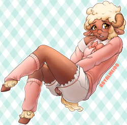 royalmeido:  Art for the winner of my giveaway, lavender-lamb !SFW version here !Furaffinity