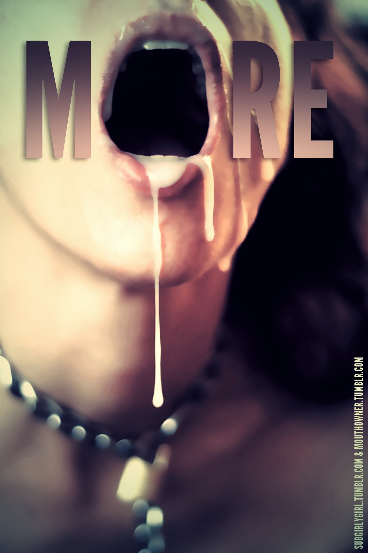 wannabebimbo:  cumtoy:  Please sir… may I have some more?  Please? 