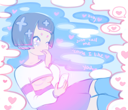 qt-milk:  baaby if you’re lonelyyou can call me‘cause i like you(&gt;&gt; song &lt;&lt;)