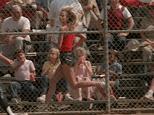 Lori Singer in a sporty little outfit in The Man with One Red Shoe