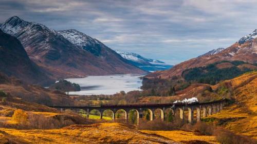 The Glenfinnan Viaduct in Scotland