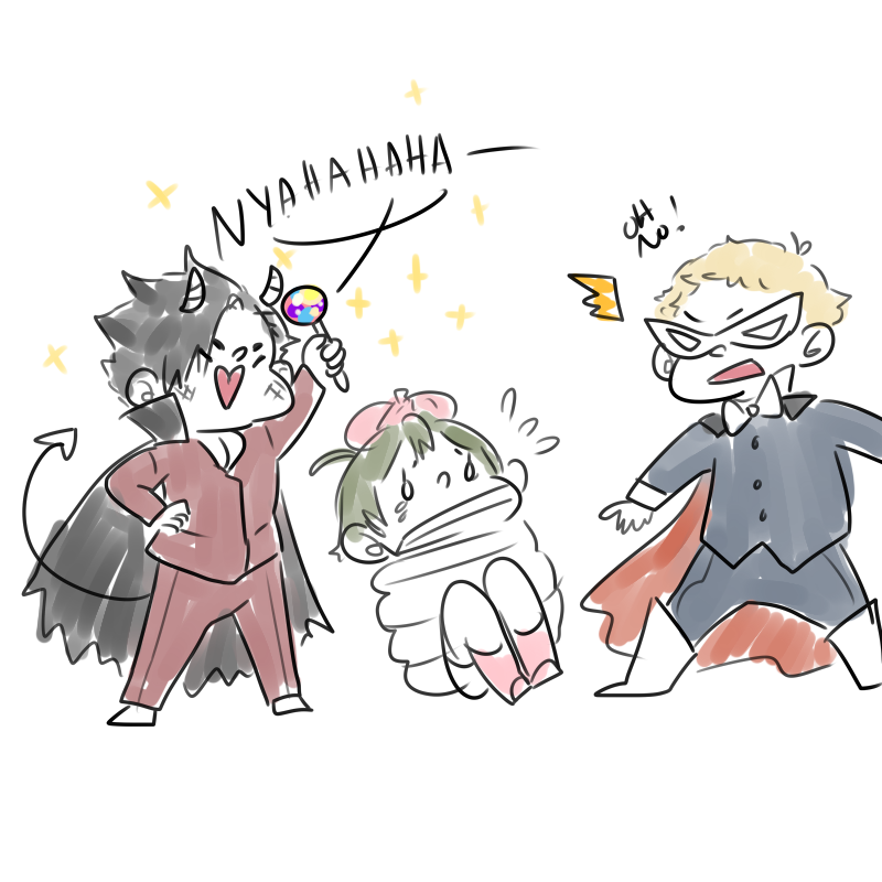 m-ochaa: the return of Magical Girl AU! tsukki, kuroo and kenma get introduced~ 