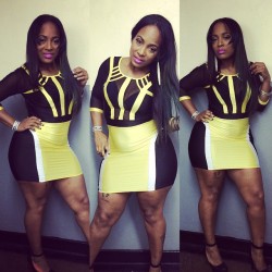 fletchertrowan:  zimaluv:  Big s/o 2 @216glam for hooking me up with this #sexy yellow and black #dress for the #BoneThugsAndHarmony #concert lady’s follow her she have some nice stuff you don’t want to miss out.. #model #myLife #mzhipz #Beautiful