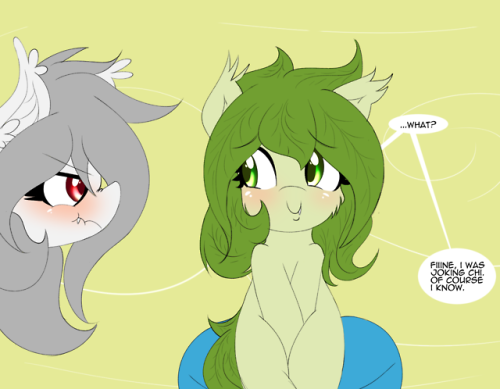 askflowertheplantponi: “Also we meet when i was taking a walk in the early morning to school.”  “I-I knew it you know about the sun!” hoi guis =w=/  X3