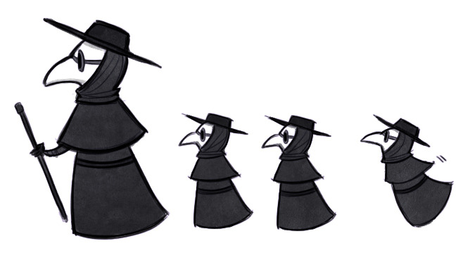 copperbadge: secifosseluce:  inonibird: Plague Doc with Plague Doclings leave me