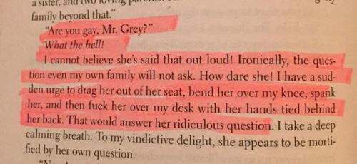 Christian Gray: Someone who really needs to be arrested by Olivia Benson.