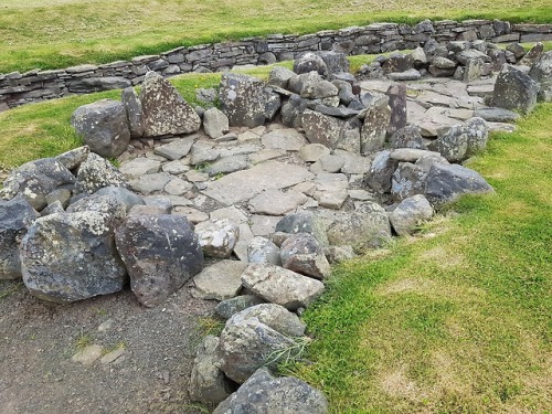 Ardestie Earth House, Angus, Scotland, 20.5.18.An exposed souterrain for a roundhouse settlement. Th