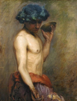 beautifulstrangefantastic:“The Young Bacchus” by Charles Shannon