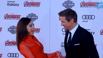 elcapitan-rogers:  Jeremy Renner and Ming Na Wen at Avenger Age of Ultron premiere