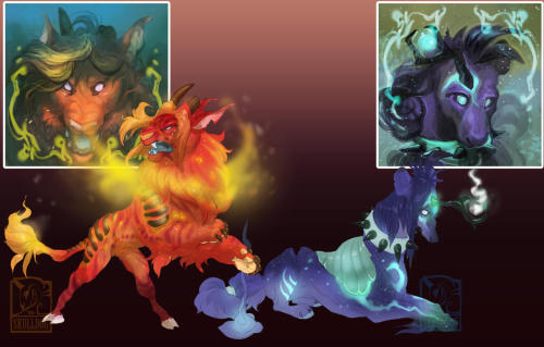 skulldog: A pair of Kirunhound designs that are being raffled over on Arcane Zoo was part of the relaunch with a new site! www.arcanezoo.com/Returning players and new players will be get access to different raffle entries, and some other prizes are also
