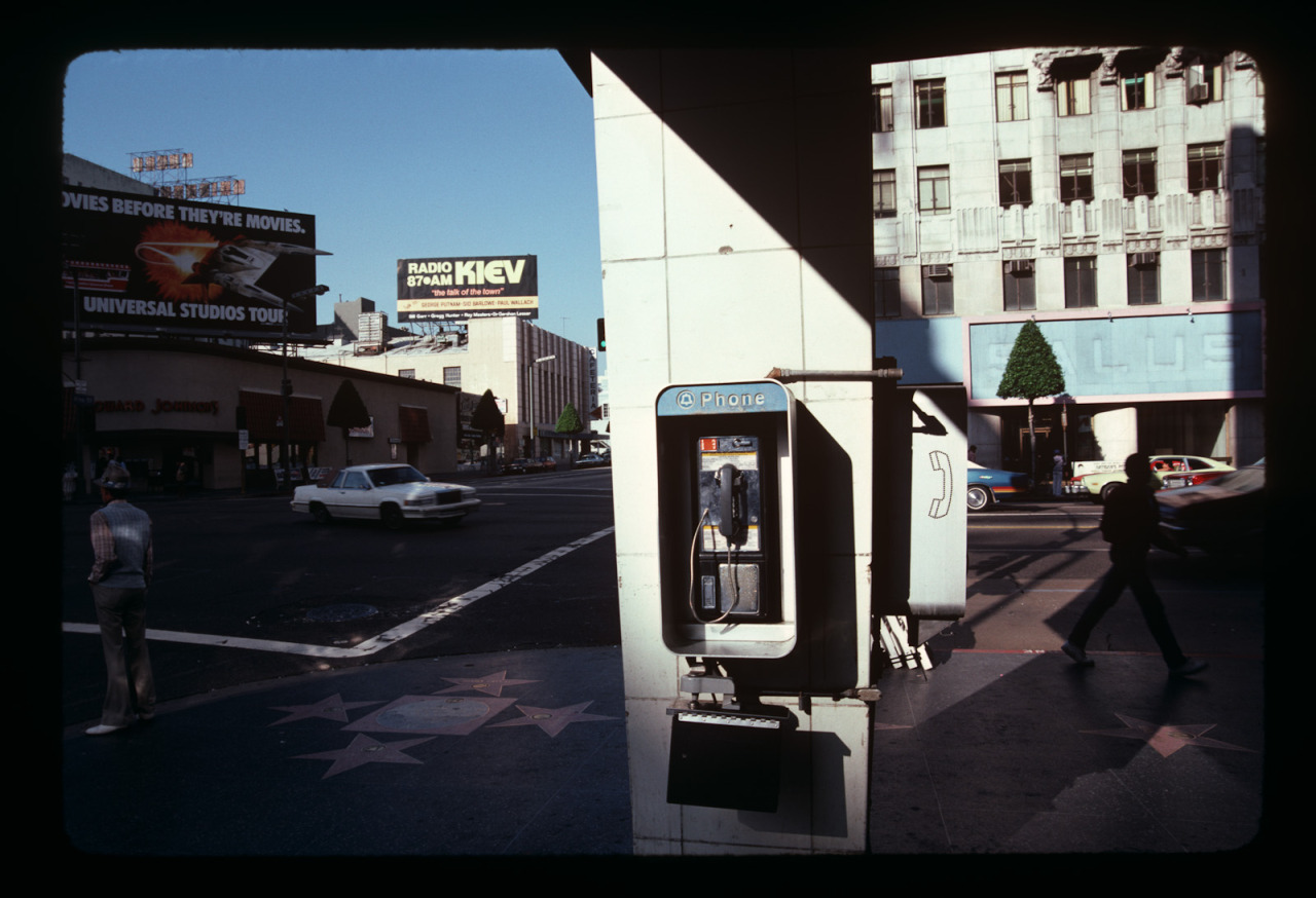 mudstonephoto:
“empty phone booth at hollywood and vine, kodachrome 1979-83 matt sweeney mudstonephoto.tumblr.com
”