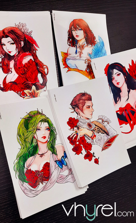 Hello. I am giving away a free random Final Fantasy mini print with every order, starting right now.