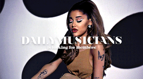 dailymusicians:DAILYMUSICIANS IS LOOKING FOR MEMBERS!If you can make high quality gifs and/or edits 
