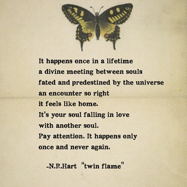 N.R. Hart — Twin Flame Quote 🔥 @N.R.Hart 🌸 Poetry And Pearls...