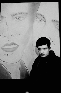 ian-curtis: Ian Curtis photographed by Kevin Cummins in an art and furniture shop, Manchester, 6th January 1979.   https://painted-face.com/