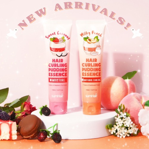 magicalshopping: ♡ sumHair Curling Pudding Essence: Sweet Coconut // Milky Peach ♡♡ BeautyNetKorea