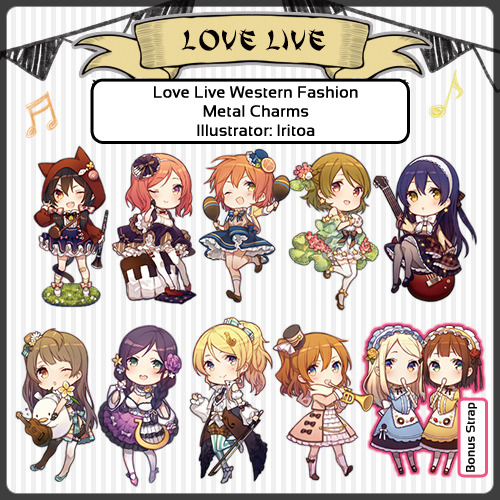 Love Live Western Fashion Metal Charmsхорошо! Well, there’s the traditional Chinese ruqun vers