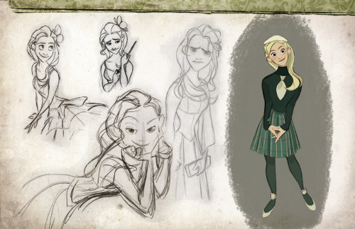 sameatschildren:  missycheerios:  Here’s a great little collection of Wicked character art created by Disney animator Minkyu Lee, which shows us what the characters would look like in a Disney animated film. Lee worked on films such as The Princess