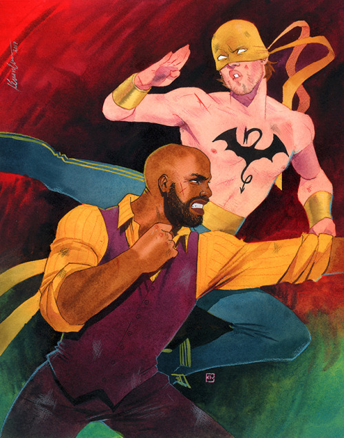 #ThirstyThursdays yet againnnn. Some more old commissions cause whyy not. Inanna (wicdiv), Luke Cage