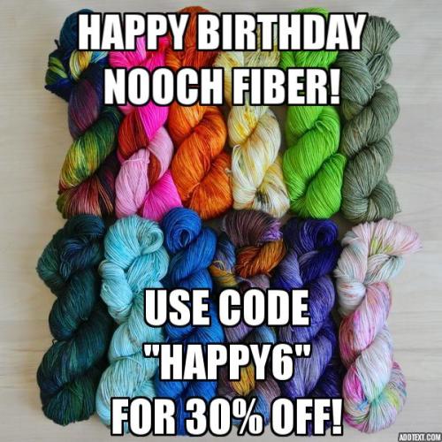 July 25th marks our 6th birthday! Celebrate with us by saving 30% off your order when you use the co