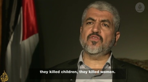 momo33me:  Khaled Meshaal: ‘Not a war of choice’ 