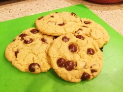 I made chocolate chip cookies for the first