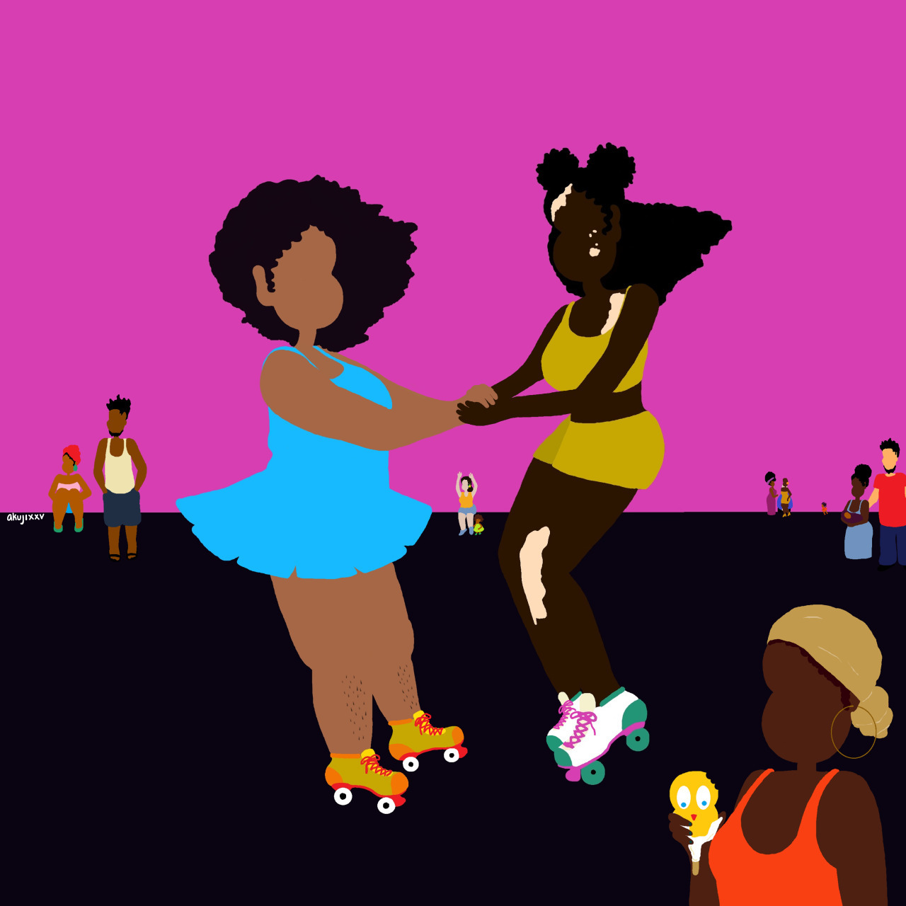 artgyal:  art by Akuji If you like the art, support the artist️ please do not remove