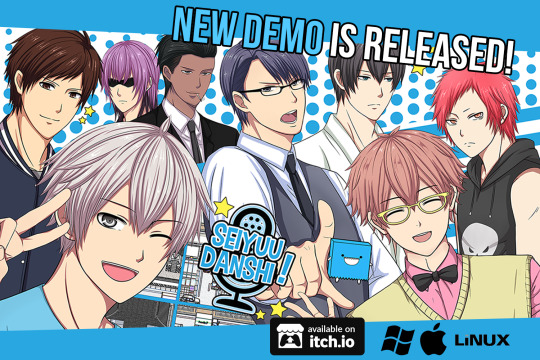 [Share to get extended demo] Seiyuu Danshi 18+ BL/Yaoi dating sim: New demo is released!