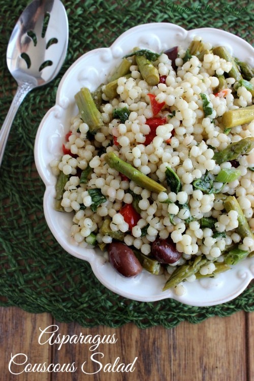 beautifulpicturesofhealthyfood:Submitted by: veganinthefreezerAsparagus Couscous Salad has an array 