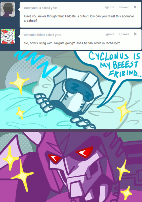 askcyclonus:  I can’t sleep with his insufferable mumbling!